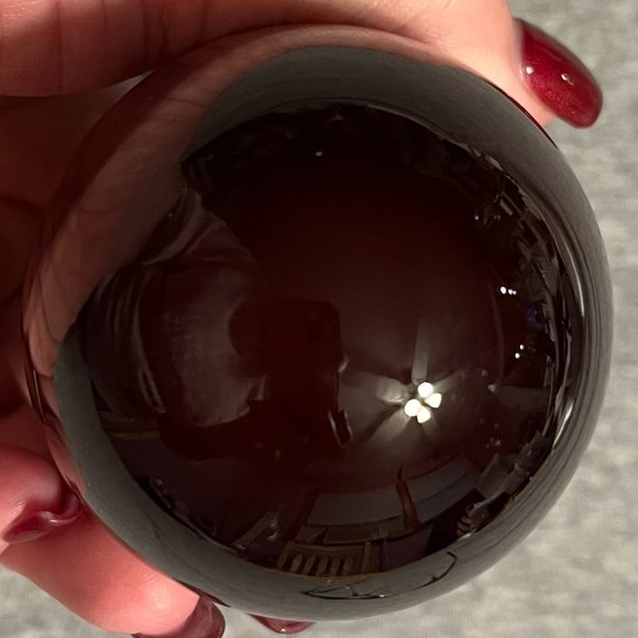 Art Glass Hand Blown Murano Style Purple Eggplant - Picture 11 of 11